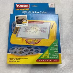 Playskool Learning Light Up Picture Maker Scary Creatures Drawing Set 1995 Vtg B
